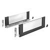 AvanTech YOU Komplet boków H=187, Inlay (pod szkło) L=650mm, antracyt (9257193) Hettich - small