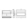 Uchwyt UA 08 /C00/ 04/96 (DU 08 AL/96 G2) wpuszczany aluminium, chrom_analog, zdjecie - zdjecie №4 - small