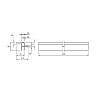 Profil GOLA do modułu górnego Ferro Fiori z rowkiem na LED, L=4100 mm, type L, biały 4100, nie drogie - zdjecie №3 - small
