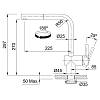 Bateria kuchenna Atlas Neo Sensor  Czarna stal szlachetna  Franke 115.0625.527, zdjecie - zdjecie №4 - small