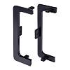 Zestaw zaślepek otwartych Ferro Fiori do profili GOLA z LED type C, czarny - small