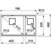 Komora do podbudowy Fragranit+ Kanon KNG 160-46-21 Czarny Mat Franke 125.0633.004, kupic - zdjecie №2 - small