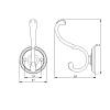 Haczyk Marella CL 43001.113 czarny matowy, zdjecie - zdjecie №4 - small
