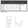 Haczyk Marella CL 43002.052 czarny matowy, zdjecie - zdjecie №4 - small