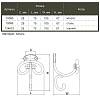 Haczyk Marella CL 43007.106 czarny matowy, zdjecie - zdjecie №4 - small