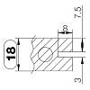 Profil GOLA w moduł górny L=4100 mm LED, type L, czarny struktura, Scilm, nie drogie - zdjecie №3 - small