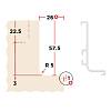 Profil GOLA poziomy, L=4100 mm, type L, czarny struktura, Scilm, kupic - zdjecie №2 - small