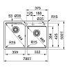 Zlewozmywak wbudowywany Fragranit+ Urban UBG 620-36-33 Czarny mat Franke 114.0687.311, kupic - zdjecie №2 - small