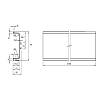 Profil GOLA poziomy z rowkiem na LED Ferro Fiori, L=4100 mm, type C, aluminium, nie drogie - zdjecie №3 - small