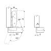 Zawias Clip-on, 110°, Sensys 8645, nakładany, bez domykania, niklowy (9071259) Hettich, zamowienie online - zdjecie №7 - small