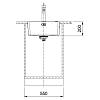 Zlewozmywak wbudowywany stalowy Mythos MYX 210-45 Stal szlachetna szczotkowana Franke 127.0624.560, zamowienie online - zdjecie №7 - small