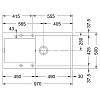 Zlewozmywak wbudowywany Fragranit+ Maris MRG 611-97 XL Czarny mat Franke 114.0675.978, kupic - zdjecie №2 - small