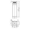 Nóżka meblowa regulowana NA 02C00 h=150-160 mm, max 100kg, czarny, nie drogie - zdjecie №3 - small