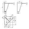 Nóżka meblowa, NA 051C00 h=100mm, max 250kg, antracyt RAL7016, zdjecie - zdjecie №4 - small