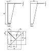 Nóżka meblowa, NA 051C00 h=150mm, max 250kg, antracyt RAL7016, zdjecie - zdjecie №4 - small