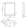 Podstawa do stołu typu O, 600x80mm, h=725mm, złoto, zdjecie - zdjecie №4 - small