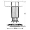 Nóżka meblowa AXILO 78 z regulacją 60 mm (637.76.351), nie drogie - zdjecie №3 - small