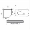 Kąt Luxeform L9915-1 U Piasek 900х900x28mm, kupic - zdjecie №2 - small