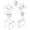 Zawieszka Concealed Bracket Ø35mm/zaczep wewnętrzny/z haczykiem i kołkiem, Italiana Ferramenta (63412030EA), zdjecie - zdjecie №4 - small