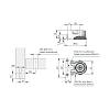 Stopka INTEGRATO D 32mm między trzpieniami/regulacja H=12mm / 175kg, Italiana Ferramenta (3010401000), zdjecie - zdjecie №4 - small