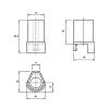 Obudowa podpory INTEGRATO H=60 mm, plastik czarny, Italiana Ferramenta, zdjecie - zdjecie №4 - small