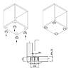 Stopka INTEGRATO TECH wpuszczana Ø30 / regulacja H=10mm/175kg, Italiana Ferramenta (35070010EA), zdjecie - zdjecie №4 - small