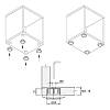 Podpora INTEGRATO TECH wpuszczana Ø30 w dno korpusu od 18 mm/regulacja H=10 mm/175 kg, Italiana Ferramenta, zdjecie - zdjecie №4 - small