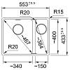 Zlewozmywak do podbudowy Fragranit + Maris MRG 160-34-15SBR Onyx Franke 125.0687.265, zdjecie - zdjecie №4 - small