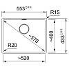 Zlewozmywak do podbudowy Fragranit + Maris MRG 110-52 Onyx Franke 125.0687.253, zdjecie - zdjecie №4 - small