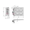 Komplet zawieszek LIBRA H11 (śruba, antracyt, 240 kg/para), Italiana Ferramenta, kupic - zdjecie №2 - small