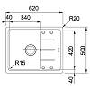 Zlewozmywak wbudowywany Fragranit+ Basis BFG 611-62  Czarny mat Franke 114.0676.305, kupic - zdjecie №2 - small