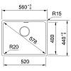 Zlewozmywak wbudowywany Fragranit+ Maris MRG 610-52 Onyx Franke 114.0661.762, kupic - zdjecie №2 - small