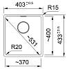 Zlewozmywak do podbudowy Fragranit + Maris MRG 110-37 Onyx Franke 125.0687.249, zdjecie - zdjecie №4 - small