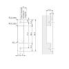 Komplet mechanizmu barkowego KIARO EASY soft (lekki)/antracyt/mocowanie frontu wpuszczane Italiana Ferramenta, hurt - zdjecie №10 - small
