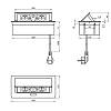 ELEKTRIMA KWADRO Przedłużacz biurkowy wpuszczany prostokątny 3x sztuki czarny, cena - zdjecie №5 - small