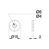 Płyta uderzeniowa do magnesu D=15mm, kupic - zdjecie №2 - small