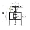 Profil łączący Compact szczotkowany srebrny, kupic - zdjecie №2 - small