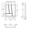 Organizacja OrgaTray 740 srebrna, plastikowa L=450 W=400 AvanTech YOU (9302707) Hettich, kupic - zdjecie №2 - small