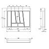 Organizacja OrgaTray 740 srebrna, plastikowa L=450 W=600 AvanTech YOU (9302710) Hettich, kupic - zdjecie №2 - small