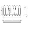 Organizacja OrgaTray 740 srebrna, plastikowa L=450 W=1000 AvanTech YOU (9302713) Hettich, kupic - zdjecie №2 - small