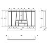 Organizacja OrgaTray 740 srebrna, plastikowa L=500 W=900 AvanTech YOU (9302721) Hettich, kupic - zdjecie №2 - small