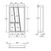 Organizacja OrgaTray 740 srebrna, plastikowa L=550 W=400 AvanTech YOU (9302725) Hettich, kupic - zdjecie №2 - small