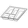 Organizacja OrgaTray 740 biała, plastik L=500 W=400 AvanTech YOU (9302743) Hettich - small