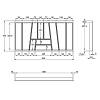 Organizacja OrgaTray 740 biała, plastik L=500 W=1000 AvanTech YOU (9302749) Hettich, kupic - zdjecie №2 - small