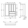 Organizacja OrgaTray 480 srebrna, plastik L=470 W=500 Atira (9202815) Hettich, nie drogie - zdjecie №3 - small