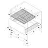 Organizacja OrgaTray 480 srebrna, plastik L=470 W=600 Atira (9202817) Hettich, kupic - zdjecie №2 - small