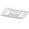 Organizacja OrgaTray 480 srebrna, plastik L=470 W=600 Atira (9202817) Hettich - small