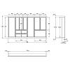 Organizacja OrgaTray 480 srebrna, plastik L=470 W=900 Atira (9202818) Hettich, nie drogie - zdjecie №3 - small