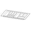 Organizacja OrgaTray 480 srebrna, plastik L=470 W=900 Atira (9202818) Hettich - small