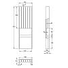 Wkład do szuflady OrgaTray 270 na noże, 150x473x43мм (9283426) Hettich, zdjecie - zdjecie №4 - small